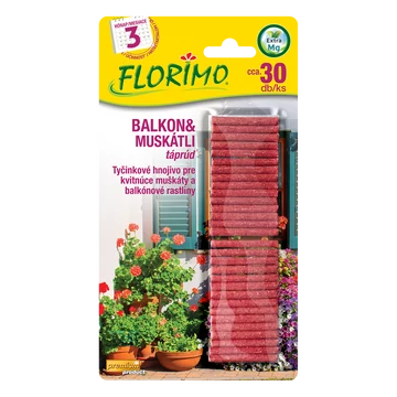 Florimo balkon és muskátli táprúd 30 db